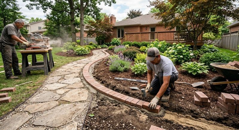 Brick Border Installation in Norwalk, CT