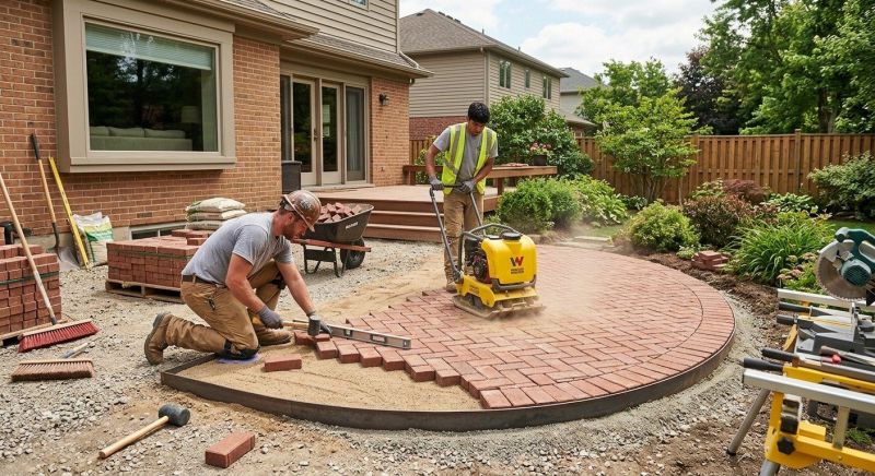 Brick Patio Installation in Stamford, CT